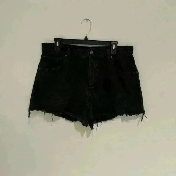 Cotton On Original Cut Denim Short Dark Grey US 10 Like New - Picture 1 of 2